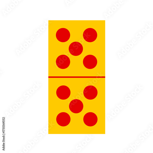 Domino card vector