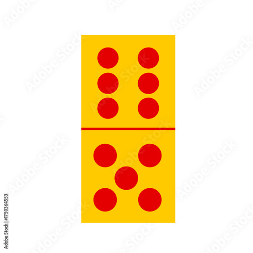 Domino card vector