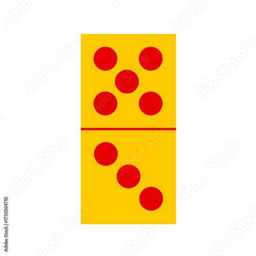 Domino card vector
