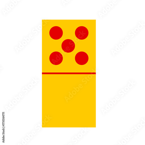 Domino card vector