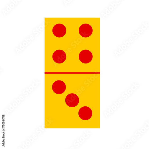 Domino card vector