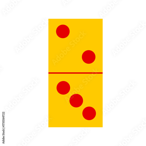 Domino card vector