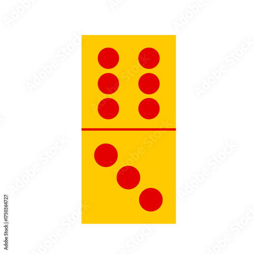 Domino card vector