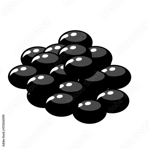 Black caviar luxury food