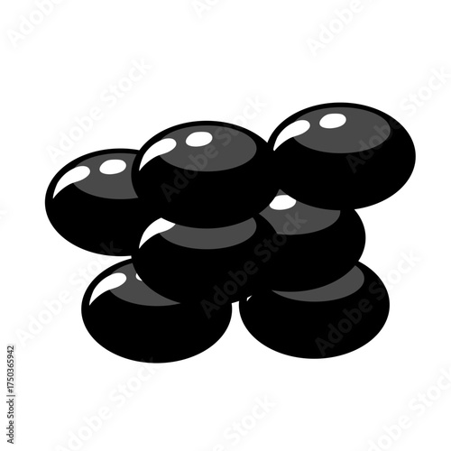 Black caviar luxury food