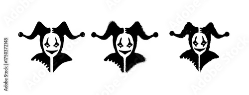 Joker Clown Jester Logo Icon Vector Design