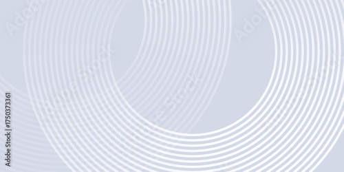 Abstract blue glowing geometric lines on dark blue background. Modern shiny blue circle lines pattern. Futuristic technology concept. Suit for cover, poster, banner, brochure, header, website. eps 10