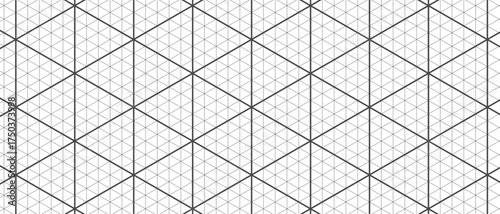 Blueprint black graph. Isometric graph paper background. Design of architectural paper. Vector Illustration.
