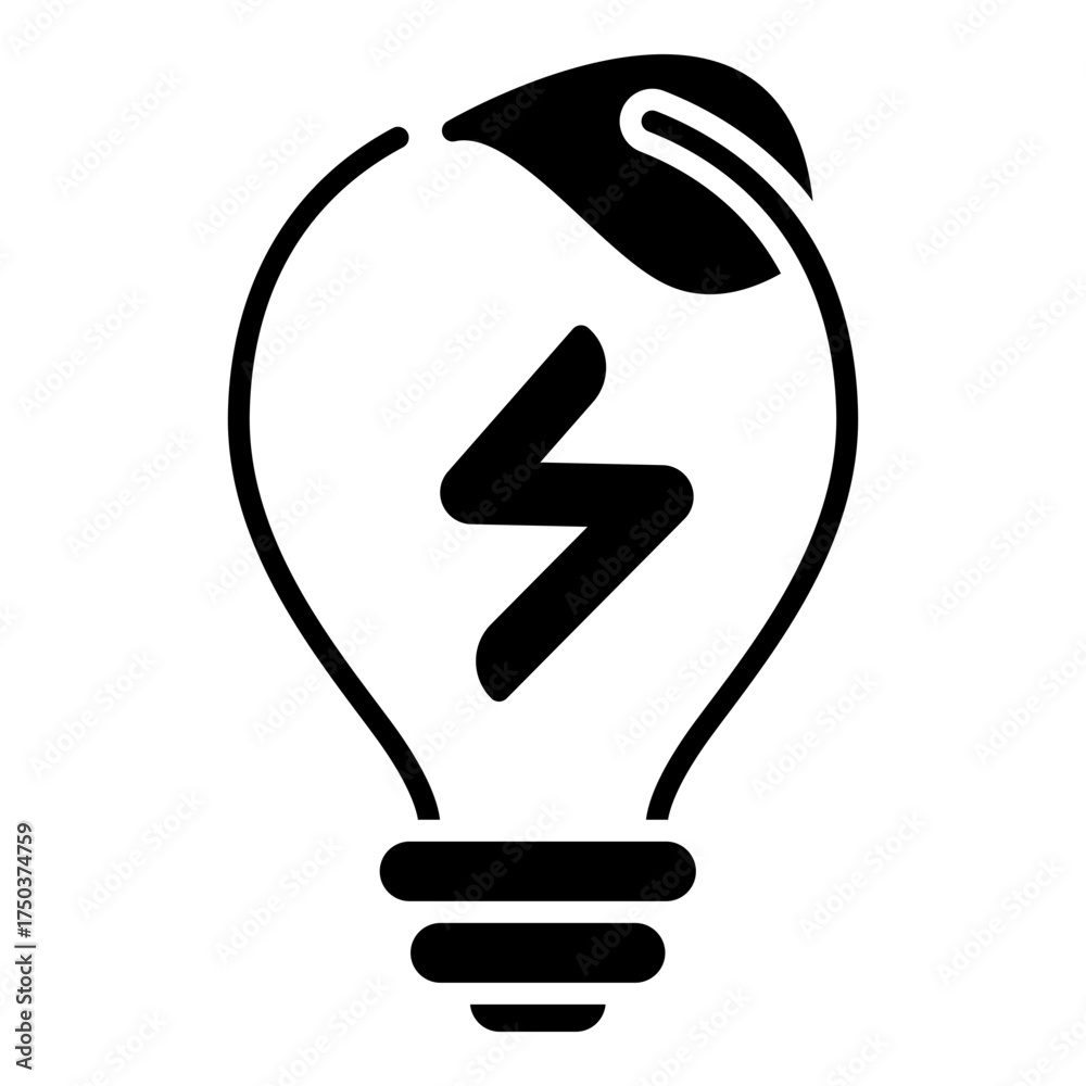 Obraz premium Electric Shock Idea Bulb