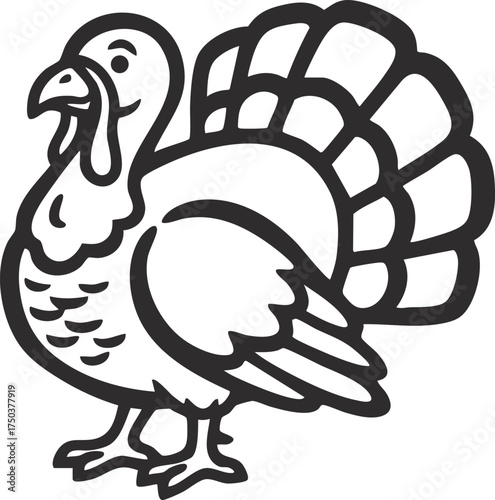 Vector illustration of a thanksgiving turkey