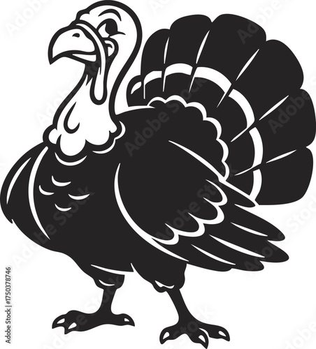 Vector illustration of a thanksgiving turkey