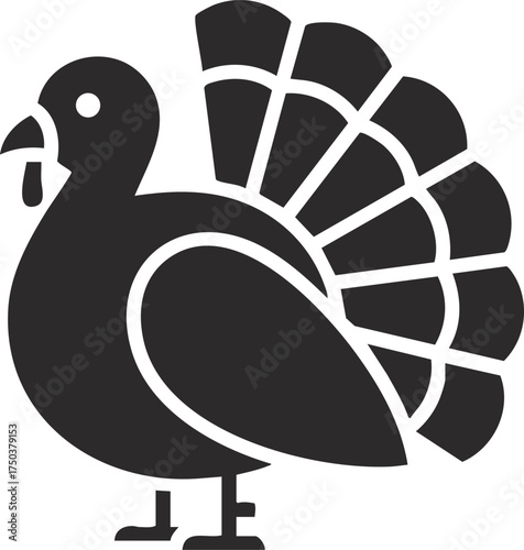 Vector illustration of a thanksgiving turkey
