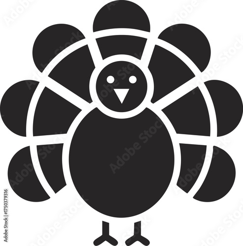 Vector illustration of a thanksgiving turkey