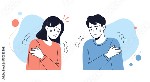 A young couple experiencing tremors and emotional distress due to an unknown cause.