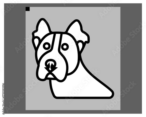 Dog Vector and Icon