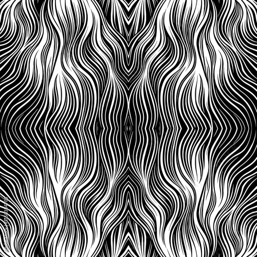 Black And White Pattern Vector. Geometric Retro Vintage Pattern. Repeated And Decorative Design That Can Be Used For Packaging, Decorating, Interior Design, Wallpapers, and Banners.
