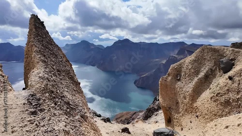 Changbai Mountain Tianchi Lake, Changbai Mountain Scenic Area, Yanbian Korean Autonomous Prefecture, Jilin Province, China