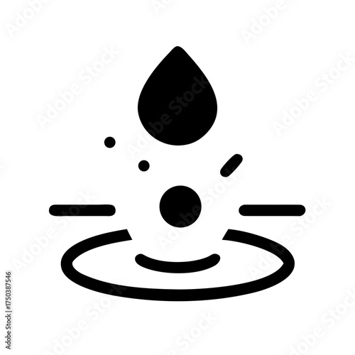 A close up macro shot of a single dewdrop glistening on a vibrant green leaf with a soft bokeh background creating a serene and refreshing natural scene