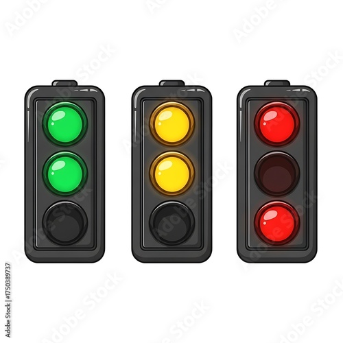 Traffic Lights - Green, Yellow, and Red Signals for Road Safety.