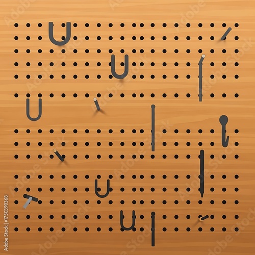 Pegboard Organizer - A Versatile Storage Solution for Tools and Accessories.