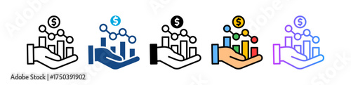 Financial Decline multiple icon