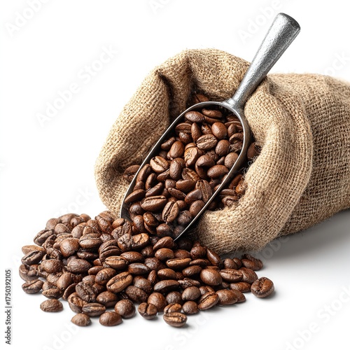 coffee beans in sack