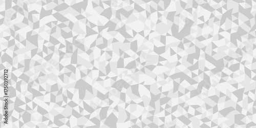 white and gray abstract low polygon banner triangle gradient web template design. background poly mosaic space tile geometric pattern.	