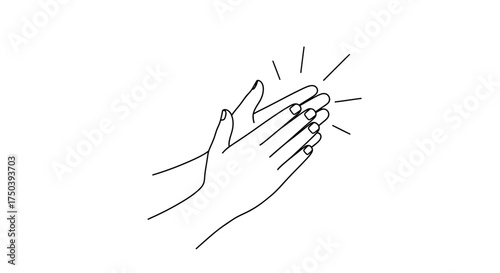 human hand with nails