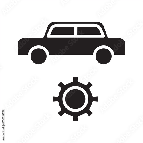 Gear Vector Icon Settings.technology settings for mobile phones, laptops, motorbikes, cars,
