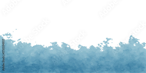 White sunlight illuminates the abstract winter landscape of snow-covered trees beneath a bright blue sky with fluffy clouds