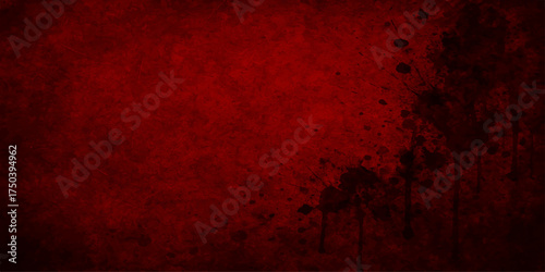 Dark red grunge wall texture pattern design for vintage backdrop