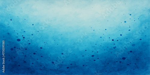 An old, textured blue grunge background with a vintage paper pattern and aged paint design