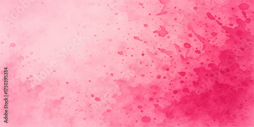 Pink sponge texture background with aged, textured paper and brown paint grunge pattern