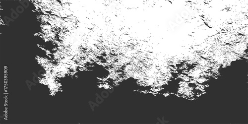 Abstract grunge texture pattern with black ink splatter and spray paint design for a vintage dirty paper background illustration