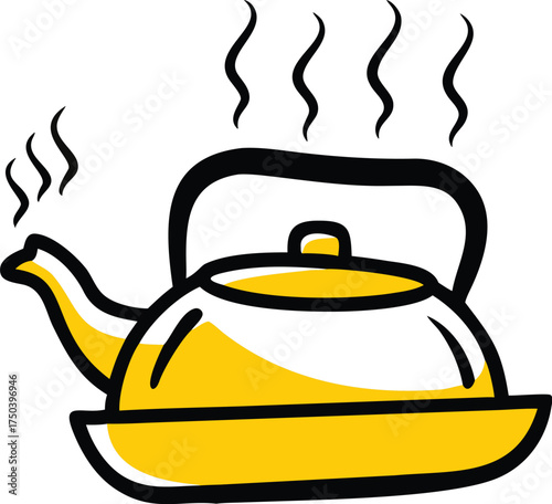 teapot isolated on white