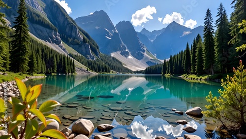 Mountain Lake Reflection
