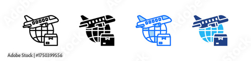 Freight Forwarder Icon Set Multiple Style Collection