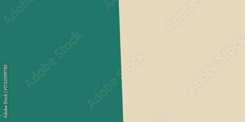 Vertical Two-Tone Block Vector Illustration Background. Simple background split vertically into two solid color blocks.