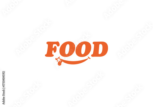 food writing icon illustration delicious logo vector