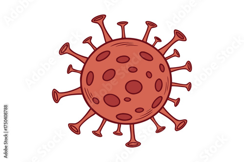 Coronavirus (COVID-19) virus illustration.