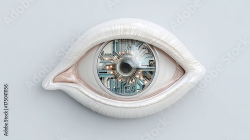 Epigenetic reprogramming vision icon concept depicting the process of reversing genetic changes for health benefits
