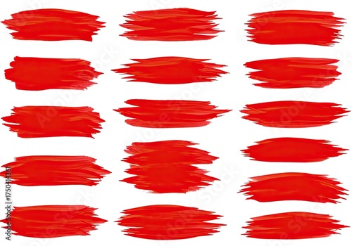 Wallpaper Mural Vibrant red brushstrokes creating dynamic patterns, perfect for adding bold accents and artistic flair to your designs and backgrounds, ideal for Valentine's Day projects Torontodigital.ca
