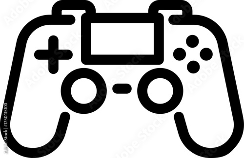 Gamepad controller line icon