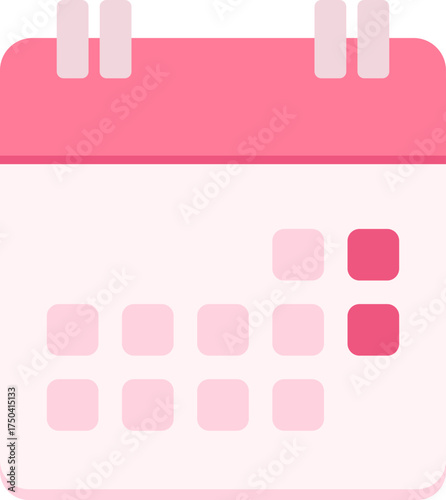 Cute calendar icon icon