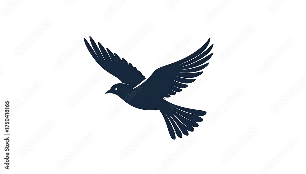 Obraz premium Silhouette of a soaring bird
