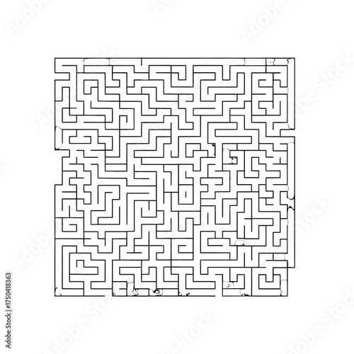 Intricate maze design with complex pathways and challenging routes.