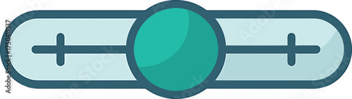 Interface Slider Toggle Settings Adjustment Control UI UX Element Vector Icon
