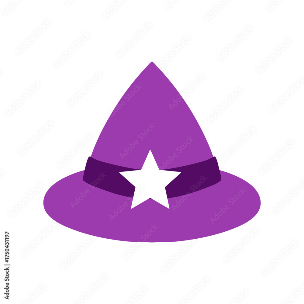 Fototapeta premium Witch Hats Halloween Party Elements 