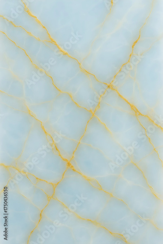 Blue Marble With Gold Veins: Smooth Luxury Surface for Interiors and Design Projects