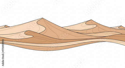 Download desert sand dunes landscape vector illustration graphic design background for free use one hundred